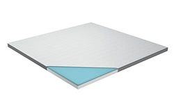 Genius Eazzzy Topper Classic 200 x 200 cm hoogte 7 cm H2 H3, orthopedische matrastopper voor matras en boxspringbed, van gelschuim, matrasoplegger, 200 x 200 cm, voor mensen met allergieën, overtrek