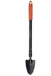 BLACK+DECKER Tuintroffel - puntige kop - telescoopsteel 77-105 cm - hittebestendig - zwart
