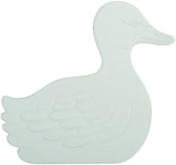 MSV Lot de 5 Stickers Figurines antidérapantes de Douche ou Baignoire Caoutchouc Canards 14x13,5cm Blanc