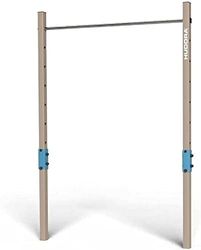 HUDORA Vario Turnrek - 7-voudig in hoogte verstelbare turnstang voor kinderen en volwassenen - uitbreidbaar turnrek met rekstang van roestvrij staal - belastbare outdoor fitnessstang voor maximaal 120