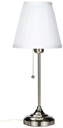 Ikea 702.806.34 tafellamp Arstid 56cm hoge tafellamp vernikkeld met stoffen kap