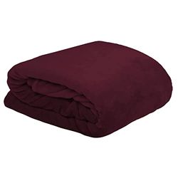 PLAID DOUDOU BORDEAUX 130X160 cm