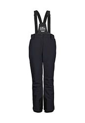 Killtec Pantaloni Funzionali da Sci da Donna con Spalline Rimovibili, Protezione Bordi e paraneve – KSW 249 Wmn Ski PNTS, Nero/Blu, 44, 37559-000
