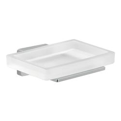 Porte savon cromall verre 11,5x10x3,8 cm réf 44111300200