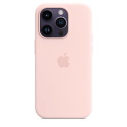 Apple Coque en Silicone avec MagSafe pour iPhone 14 Pro - Rose Craie ​​​​​​​