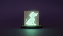 Chiens 2 Luminescent, Carrelage Céramique Miniglowing