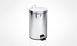 Mar Plast A54900 Seau à pédale INOX, 12L, 400 x 310 x 250 mm