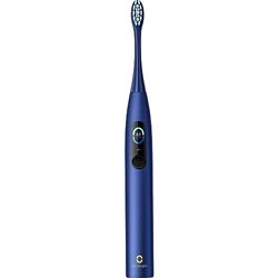 Spazzolino Elettrico Oclean X Pro Spazzolino Denti Intelligente 3 modalità di spazzolamento con Sbiancamento Spazzolino Sonico Ricarica Rapida per Una Durata di 30 Giorn Impermeabilità IPX7 (Blu)