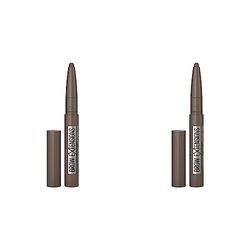 Maybelline New York Brow Extensions Eyebrow Pomade Crayon Defining Eyebrow, 06 Deep Brown (Pack of 2)