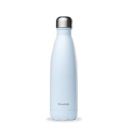 Qwetch - Botella Isotérmica Originals 500ml Acero Inoxidable Azul Pastel - 24h Frío / 12h Caliente - Hermética, Sin BPA y Reutilizable - Para deporte, oficina, senderismo y viajes