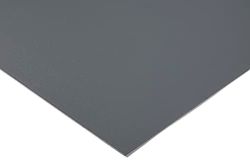 RS PRO PVC-plastplatta, grå, 12 mm x 500 mm x 1 000 mm/1,47 g/cm³ till +60 °C, full