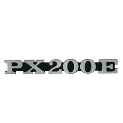 Emblema/SCRITTA 'PX 200 e' per Vespa lato aspirante PX 200 – 2 Pins 162 X 20 mm distanza tra i fori 105 mm