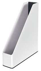 Leitz 53621095 Magazine File, A4, WOW Range, Dual Colour White/Black