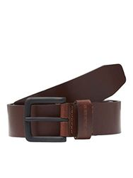 JACK & JONES Jacroma Leren riem voor heren, Bruine Steen, 80 cm