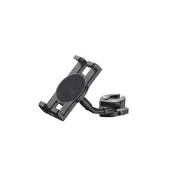K&M 19764 Soporte para smartphone/tableta, ancho de 120 a 245 mm, en acero y plástico negro