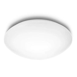 Philips Suede candeeiro de teto LED, 12 W, 4000 Kelvin, luz branca fria, branco