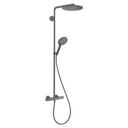 hansgrohe Raindance Select S showerpipe 240 1jet PowderRain met thermostaat Brushed Black Chrome, 27633340