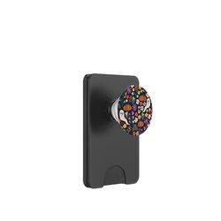 Halloween Floral Patrón Halloween Con Calabazas Murciélagos Fantasmas PopSockets PopWallet para MagSafe