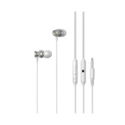 In-ear hoofdtelefoon, wit/zilver, 1,2 m, 170 + 3,5 mm jackplug