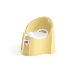 OKBABY Urinal pasha-fabricado com materiais não tóxicos, design ergonómico e aerodinâmico, recipiente interior removível com alça, urinol essencial para a aprendizagem de crianças pequenas, amarelo