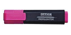 OFFICE PRODUCTS markeerstift oplichtend 10 stuks kleur: roze/highlighter Textliner die niet-giftige inkt, wigpunt lichtgevende kleuren hoge kwaliteit/lijndikte 1-5 mm