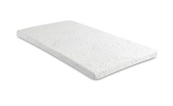 Starlight Beds Cubrecolchón de Espuma viscoelástica para Cama Doble Europea, Memoria, Blanco, 140x200cm Mattress Topper