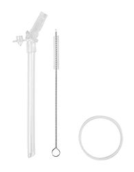 BEABA Replacement Kit for 2-in-1 Feeding Bottle/Training Cup, Tritan, 210 ml and 300 ml Stainless Steel, White