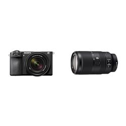 Sony ILCE6700MB.CEC Aparat Cyfrowy, Czarny, 26 MP & Sony E 70–350 mm f/4.5–6.3 G OSS | Superteleobiektyw zmiennoogniskowy APS-C (SEL70350G)