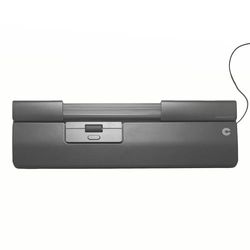 Contour SliderMouse Pro | Wired Mouse | Slim Wrist Rest | Ergonomic Computer Mouse | Centred Mouse for Pain Relief | 6 Programmable Buttons | 2800 DPI | For Windows & macOS | Vegan Leather