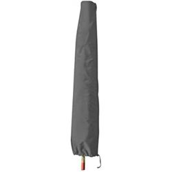 greemotion Beschermhoes parasol 3m diameter - parasolhoes marktscherm in grijs - tuinmeubelafdekking - parasolhoes - polyester - tuinbeschermhoes voor buitenmeubels