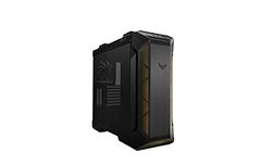 ASUS TUF Gaming GT501 - Chasis Gaming EATX, panel metálico frontal, lateral de cristal, ventilador RGB de 120 mm, radiador de 140 mm, ventilador PWM, USB 3.1 Gen. 1, Negro