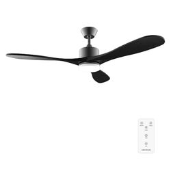 Cecotec plafondventilator met afstandsbediening, timer en led-licht EnergySilence Aero 5290 Stone Pro. 35W, DC-motor, 52", 3 messen, 5 versnellingen, winterfunctie, grijs