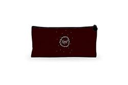 Bonamaison Digitally Printed Canvas Pencil Pouch with Zipper, Zipper Pencil Case for School, Canvas Pen Bag for Kids, Boys, Girls, 100% Cotton, Unisex, 1 Piece, 21x12 cm