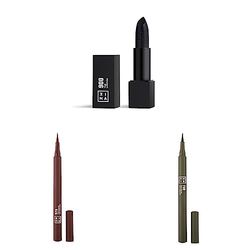 3INA MAKEUP - 3INA's Bundle - The Lipstick 900 + The Color Pen Eyeliner 575 + The Color Pen Eyeliner 75 - Bold Pigmentation - Vegan - Cruelty Free