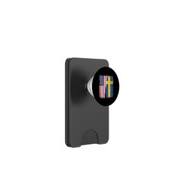 América Suecia Media Bandera Americana Raíces Suecas PopSockets PopWallet para MagSafe