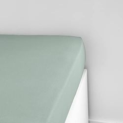 Essential Celadon Jersey Fitted Sheet 90 x 190 cm Single