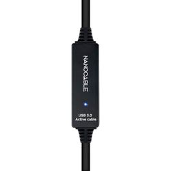 VoltShine Câble USB 3.0 de 15 m avec amplificateur de type A/M-A/H, idéal pour la connexion d'appareils et le transfert rapide de données.