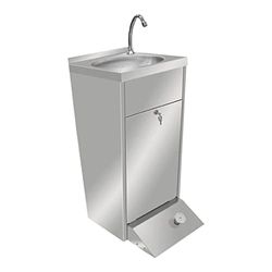 Stalwart DA-THHWR445 Commercial Hand Wash Sink Cabinet Stainless Steel Pedal Control