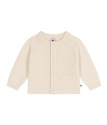 Petit Bateau Baby jongens A08AC gebreide jas, wit Avalanche, 36 maanden, Wit Avalanche, 3 Jaar