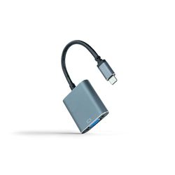 Blendend Conversor USB-C a VGA, Aluminio Gris 10 cm, Ideal para conectar Dispositivos a monitores y proyectores.