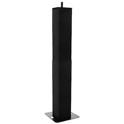 Totem extensible TOT 200-R BK de Plugger, avec lycra noir, fournis avec housse de transport. Mettez en valeur vos équipements et évènements en y installant enceinte, projecteur ou lyre mobile.