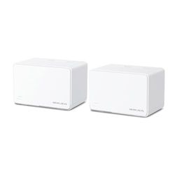 MERCUSYS Halo WiFi 6 Mesh, AX3000, dubbla band, täckning upp till 420 m², 3 x gigabit port per enhet, nätverkshantering, enkel konfigurationsapp, WPA3, Gigabit-anslutningar, Halo H80x2-pack nät