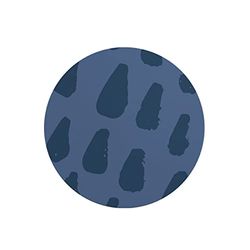 Questo Casa, Round Digital Printed Mouse Pad, Non-Slip Base, for Office and Home, Diameter:22cm
