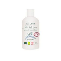 Eco by Naty Babybadschuim, ecologische plantaardige ingrediënten met 0% parfum, hypoallergeen en dermatologisch getest, 200 ml fles