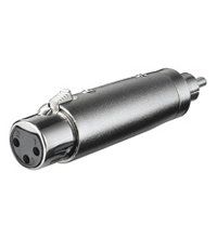 Adapter xLR 3-polige XLR bus 3-polig > RCA-stekker / 10-pack