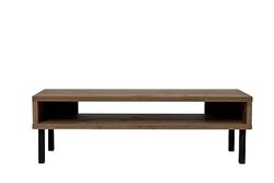 Iris Ohyama, TV-meubel, TV-meubel voor scherm tot 40 inch, Stevige plank, Design, Vilten voeten, Kantoor, Slaapkamer, Woonkamer - WAB 950 - Asbruin