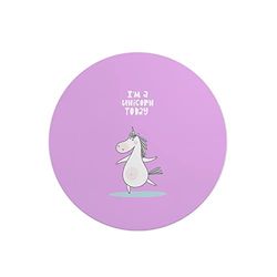 Questo Casa, Round Digital Printed Mouse Pad, Non-Slip Base, for Office and Home, Diameter:22cm