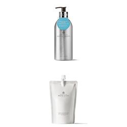 Molton Brown Coastal Cypress & Sea Fennel Bath & Shower Gel Infinite Bottle 400 ml & Refill 400 ml