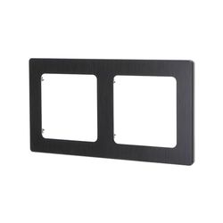 Targa da parete in alluminio di colore nero, dal design moderno ed elegante. Realizzato con precisione tedesco/francese, include 2 chiavi per un uso pratico in qualsiasi spazio.