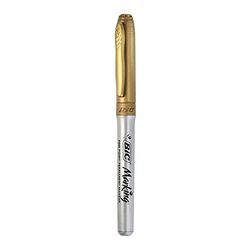 BIC Marqueur Permanent Tinta Base Eau Couleur Or Effet Metallique